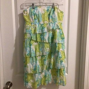 🦄 RARE Lilly Pulitzer Arden Lurex Stripe Dress